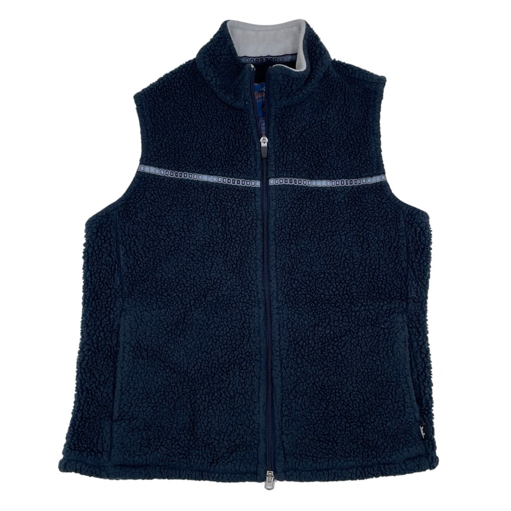 Vintage Y2K Horny Toad Women's Vest Size Medium Sherpa Nubby Fleece Gorpcore